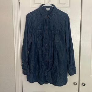 J.Jill Denim Button Down Tunic - M